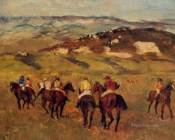 エドガー・ドガ Painting - 競走馬 1884年 エドガー・ドガ